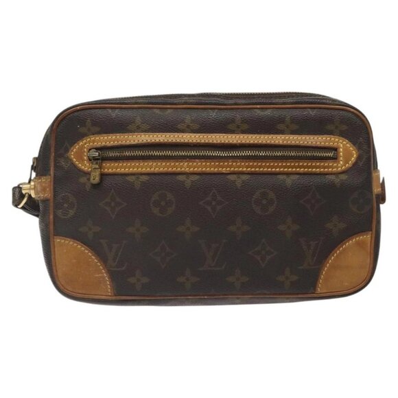 LOUIS VUITTON Monogram Marly Dragonne GM Clutch Bag M51825 LV Auth BA1714 - Picture 2 of 15